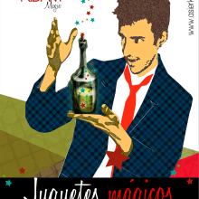 Diseño de cartel para espoectáculo de magia. Un proyecto de Diseño de María Romero Alonso - 31.08.2014