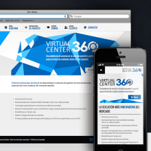 Web Corporativa VirtualCenter360. Un proyecto de UX / UI, Br, ing e Identidad, Diseño gráfico y Diseño Web de Marta Solis - 30.04.2013