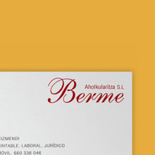 Berme Asesoría Ein Projekt aus dem Bereich Werbung, Br und ing und Identität von Tintácora Estudio Creativo - 01.09.2014