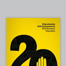 20 años SOS Racismo Gipuzkoa. Un proyecto de Diseño editorial y Diseño gráfico de Tintácora Estudio Creativo - 01.09.2014