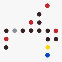 Composición  en rojo, azul, gris, amarillo y negro II. Fine Arts, Lighting Design, and Painting project by Bernardo Santiago Angeles - 09.02.2014