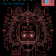 Cartell 18a Setmana de la ciència. Direção de arte, e Design gráfico projeto de O'DOLERA - 04.09.2014