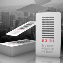 Tarjetas corporativas (Arquitectos). 3D, Architecture, Br, ing, Identit, and Graphic Design project by O'DOLERA - 09.04.2014