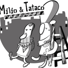Milio&Tataco ( tiras cómicas periódicos ). Un proyecto de Diseño de personajes de jose ramón puerto urios - 06.09.2014