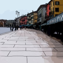 Verona. Un proyecto de Diseño, Ilustración tradicional, Bellas Artes y Diseño gráfico de Amalia Mora - 08.09.2014