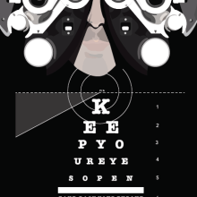 Keep Your Eyes Open. Design, and Graphic Design project by Karina Ramos - 07.16.2014