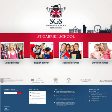 St. Gabriel School. Web Design, e Desenvolvimento Web projeto de Jose Molina - 10.09.2014