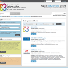 Open Source Networking Event. Een project van Webdesign y  Webdevelopment van Jose Molina - 10.09.2014