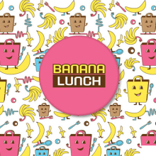 BANANA LUNCH. Traditional illustration, Br, ing, Identit, and Packaging project by Ericka González - 09.11.2014