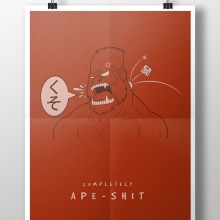 Compleatly Ape-shit (hecho una mona). Un proyecto de Ilustración tradicional y Diseño de personajes de Laura Núñez Carpintero - 09.11.2013