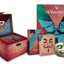 V de Vendetta. Libro de prestigio y merchandising. Design gráfico, e Design de produtos projeto de Noelia Ibarra - 04.11.2013