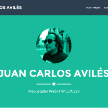 Portfolio. Web Design, and Web Development project by Juan Carlos Avilés Cobo - 05.31.2014