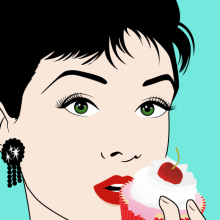 Cupcakes & Tiffany´s. Traditional illustration, and Graphic Design project by Alejandra Alfonso - 09.17.2014