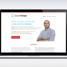 Quiero Tiempo, diseño web e identidad de marca Ein Projekt aus dem Bereich Webdesign von Maialen Echaniz Olaizola - 18.09.2014