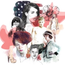The Voguelicious Collage. Design gráfico projeto de Abigail Oliete - 18.09.2014