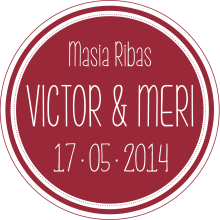 Branding Boda Victor&Meri - 2014. Un proyecto de Diseño, Br, ing e Identidad, Eventos y Tipografía de Sara Pau - 16.05.2014