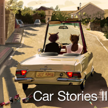 Car stories II. Ilustração tradicional projeto de Xoan Baltar - 12.08.2014
