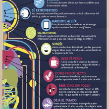  Infografía: "Como vivir 100 años". Design gráfico projeto de Nieves Atienza Lago - 24.03.2011