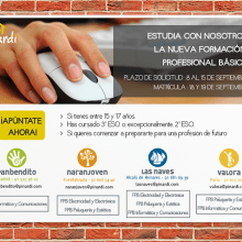 Campaña FP - Pinardi. Design gráfico, e Marketing projeto de Nieves Atienza Lago - 09.09.2014