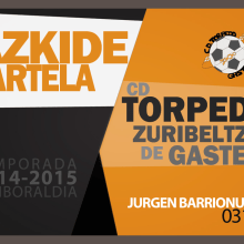 Carnet de Socio/Bazkide Txartela Torpedo Zuribeltz de Gasteiz. Un proyecto de Diseño gráfico de Jurgen Barrionuevo Santamaria - 24.09.2014