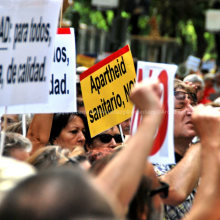 Manifestación Marea Blanca 21S. Un proyecto de Fotografía y Eventos de Aroa Díaz Gutiérrez - 20.09.2014