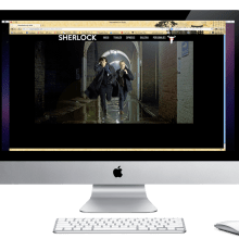 Microsite Sherlock. Een project van Grafisch ontwerp y Webdesign van Diana Campos Ortiz - 25.02.2013