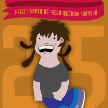 Feliz Cumpleaños. Ilustração tradicional projeto de Lara Cáceres Pérez - 09.04.2014