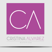 Logotipo Cristina Alvarez Estetica. Design gráfico projeto de Alberto Vázquez - 30.09.2014