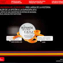 Ana - La bufanda de la Roja. Advertising, and Web Development project by Almudena Porras - 10.01.2012