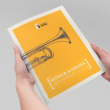 Música a Gelida. Editorial Design, Graphic Design, T, and pograph project by Edgar Sabaté - 10.01.2014
