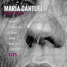 María Cantuel: Official Site. Br, ing, Identit, Graphic Design, Web Design, and Web Development project by Pedro González Rodríguez - 10.01.2014