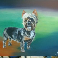Dog. Óleo.. Fine Arts, and Painting project by Daniel Joven Cerdá - 09.26.2014