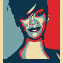 Rihanna. Un proyecto de Diseño, Ilustración y Diseño gráfico de Pablo Fernandez Diez - 04.10.2014