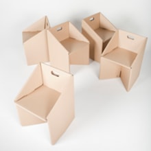Carton Chair. Un proyecto de Diseño, creación de muebles					 y Diseño de producto de Zaira Holgado Perez - 06.10.2014