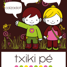 txiki pé / Logotipo y papelería. Un proyecto de Diseño, Ilustración, Publicidad y Diseño gráfico de elena vera - 07.10.2014