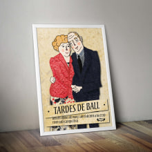Propuesta cartel: TARDES DE BALL. Un progetto di Illustrazione tradizionale, Artigianato e Graphic design di Lídia Guim Garrgia - 08.10.2014