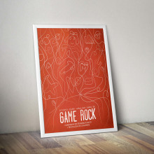 Propuesta cartel: GAME ROCK 2013. Ilustração tradicional, Publicidade, e Design gráfico projeto de Lídia Guim Garrgia - 08.10.2014