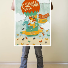 Propuesta cartel: CARNAVAL LLEIDA 2014. Een project van Traditionele illustratie,  Reclame y Grafisch ontwerp van Lídia Guim Garrgia - 08.10.2014