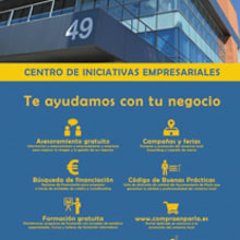 MUPI para Centro de Iniciativas Empresariales (Ayto de Parla). Un proyecto de Diseño y Publicidad de Fausto Ríos - 10.10.2014