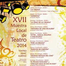 Cartel - XVII Muestra Local de Teatro de Parla. Un proyecto de Diseño y Publicidad de Fausto Ríos - 10.10.2014