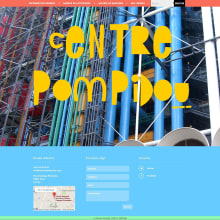 Centre Pompidou (curso ASEDEM). Multimídia, Web Design, e Desenvolvimento Web projeto de Carme Carrillo Cubero - 19.06.2014