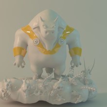 Modelado toro guerrero. 3D project by robinsoncardenas - 03.08.2014