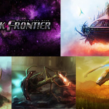 Dark Frontier - Living Card Game. Traditional illustration, and Art Direction project by Pàul Martz - 08.31.2013