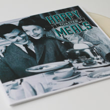 Happy Meals "Toaster" Vinyl Artwork. Direção de arte, Design editorial, Design gráfico, e Packaging projeto de Le Maritime Studio - 13.10.2014