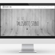 Logo + Web Palosanto Studio. Design, Art Direction, Br, ing, Identit, and Web Design project by Holy Hole Studio - 10.29.2014
