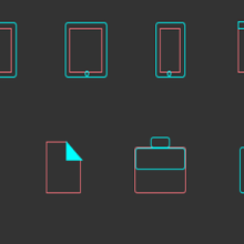 Css line icons. Design, and Web Design project by Judith Neumann - 10.14.2014