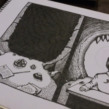Ilustración de libro de cuentos "Ser Salvaje". Un proyecto de Ilustración tradicional de Gustavo Gallelli - 16.10.2014