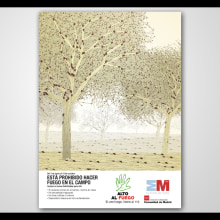 Campaña de prevención de Incendios. Publicidade, e Direção de arte projeto de German Villamarín Pulido - 16.10.2009