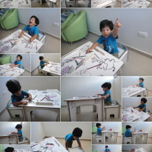 Muebles Infantiles para Colorear. Design, Design e fabricação de móveis, e Design industrial projeto de Desvío - 19.10.2014