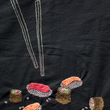 Hand-made embroidered bags. Artesanato, e Design gráfico projeto de Aline Fuchs - 22.10.2014